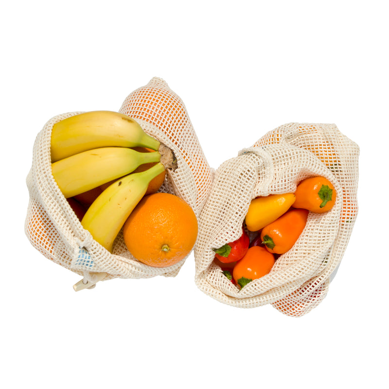Reusable Produce Bags, Organic Cotton (Pack of 5) - Lovers of The Sea