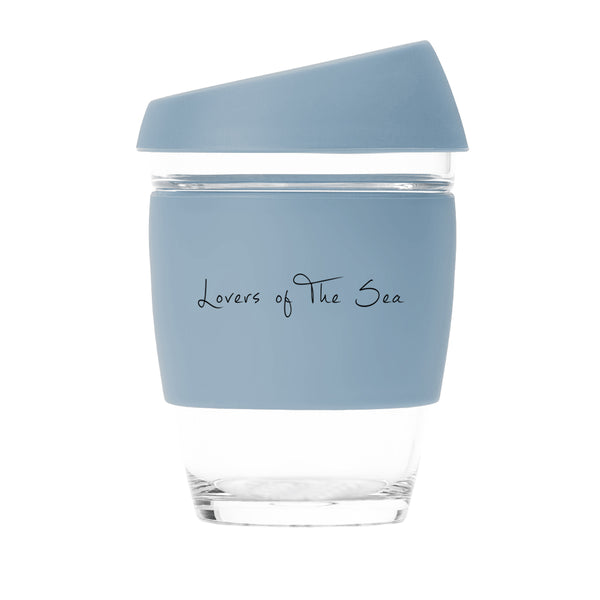 blue glass coffee cups Reusable Coffee Cups