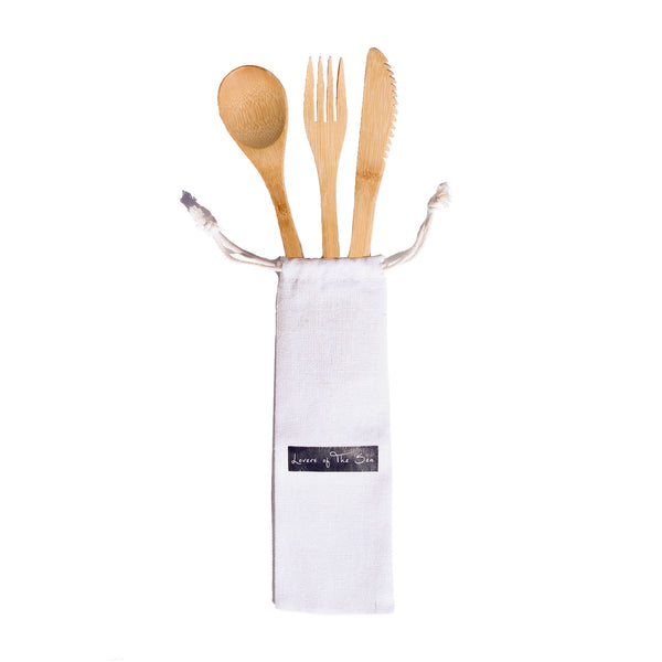 Bamboo Cutlery Set - Lovers of The Sea