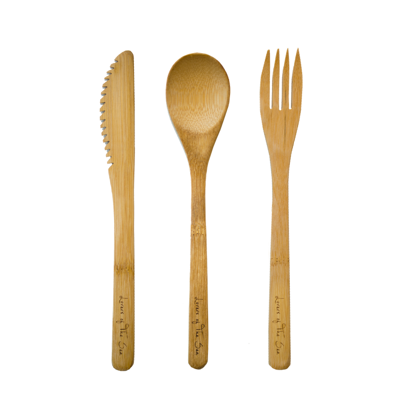 Bamboo Cutlery Set - Lovers of The Sea