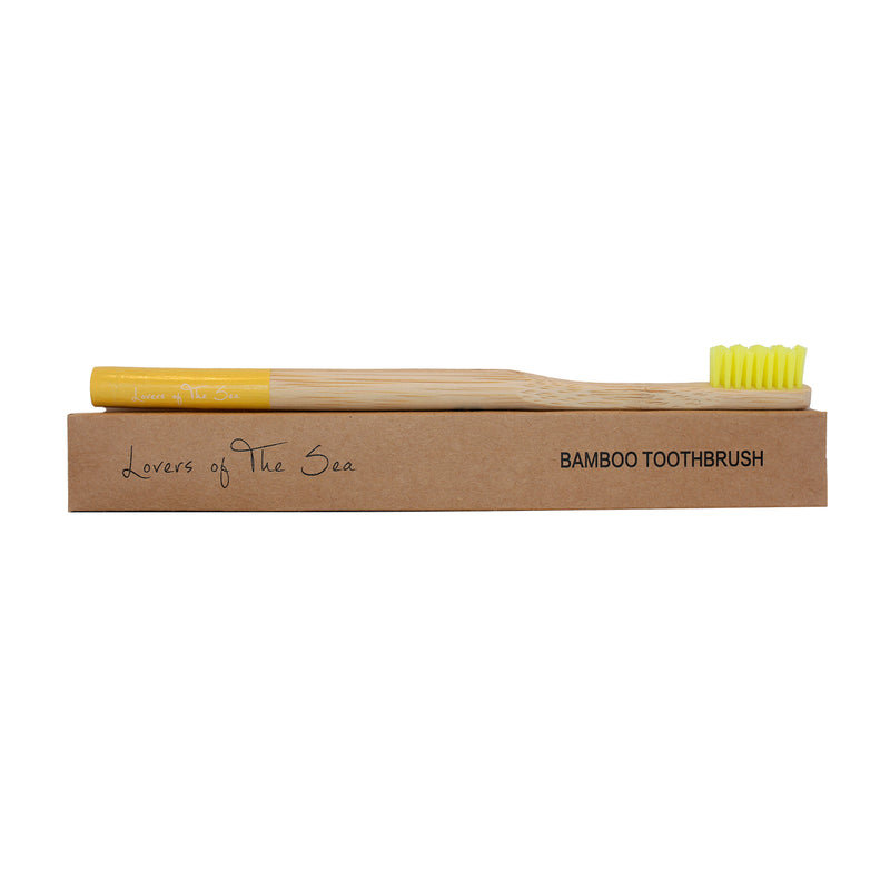 Bamboo Toothbrush - Pack of 4, Single Color